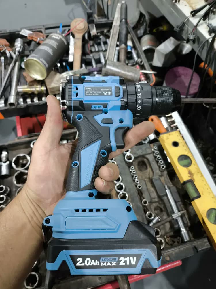 foto de Furadeira Parafusadeira Impacto Brushless 3/8 10mm Dobevi