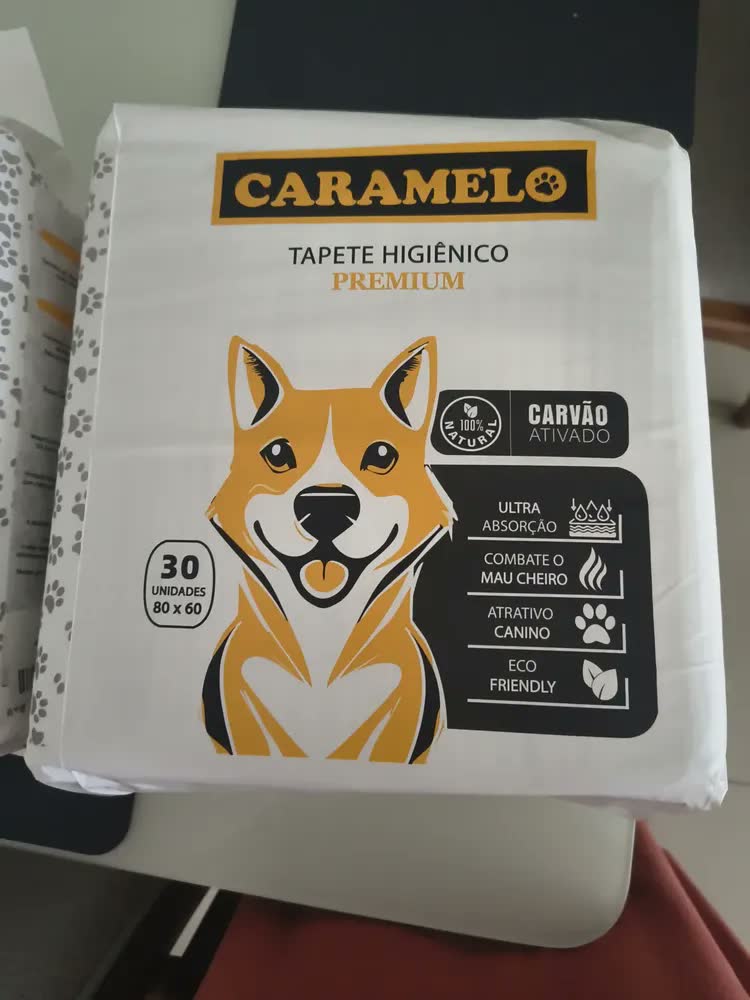 foto de Tapete Higiênico com Carvão Ativado 50 Unidades 60x60 - Caramelo