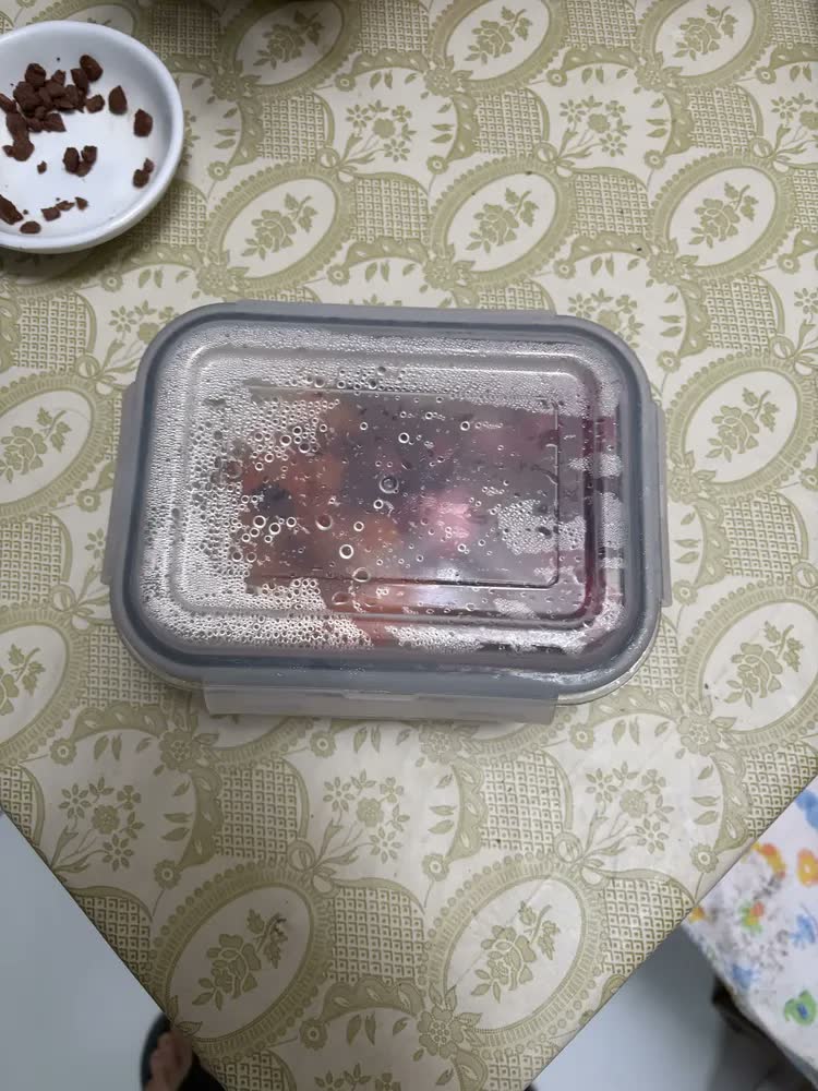 foto de Pote Vidro 1040ml Hermético Com Travas E Silicone Removível Transparente