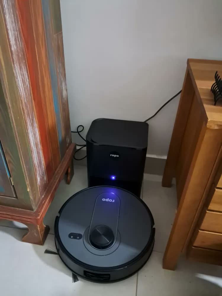 foto de Robô Aspirador - Ropo Vision Pro com IA-3D Scan estação de recarga autolimpante sucção de 5500Pa