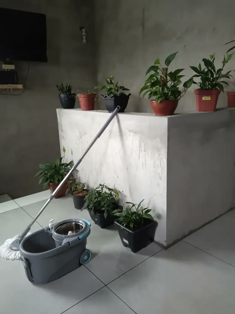 foto de Mop Profissional Inox 16l Com 2 Refis De Microfibra Glinter