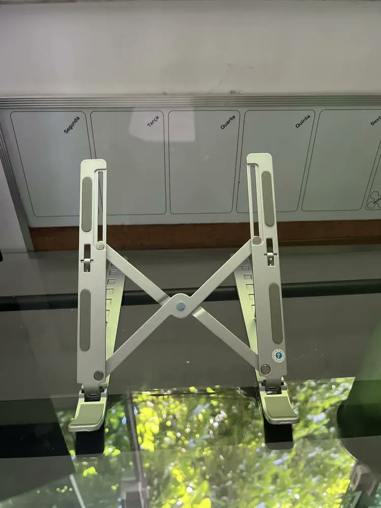 foto de Suporte Ajustável Notebook Alumínio Yellowseller Dobrável Ergonômico