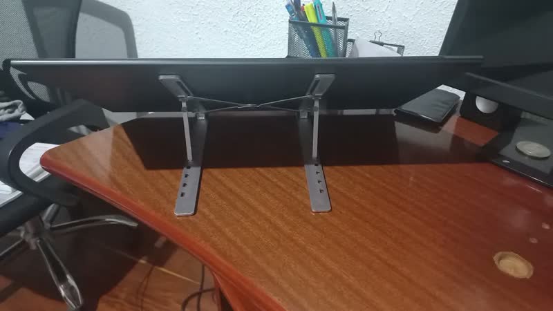 foto de Suporte Ajustável Notebook Alumínio Yellowseller Dobrável Ergonômico