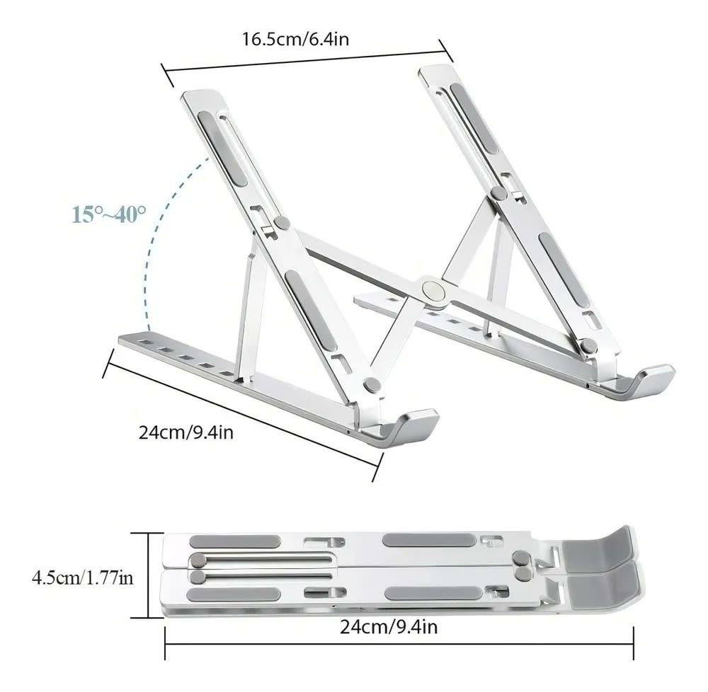Suporte Ajustável Notebook Alumínio Yellowseller Dobrável Ergonômico