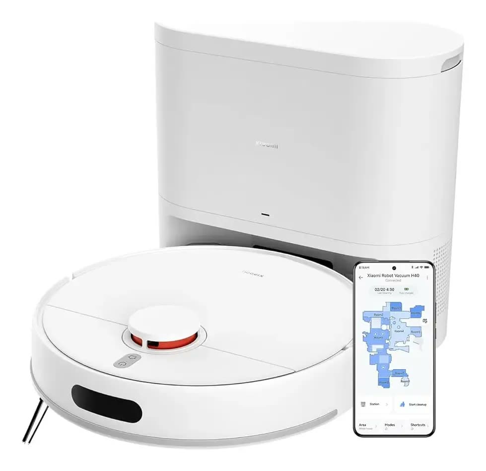 Aspirador De Pó Xiaomi H40 10000 Pa Robot Branco 127