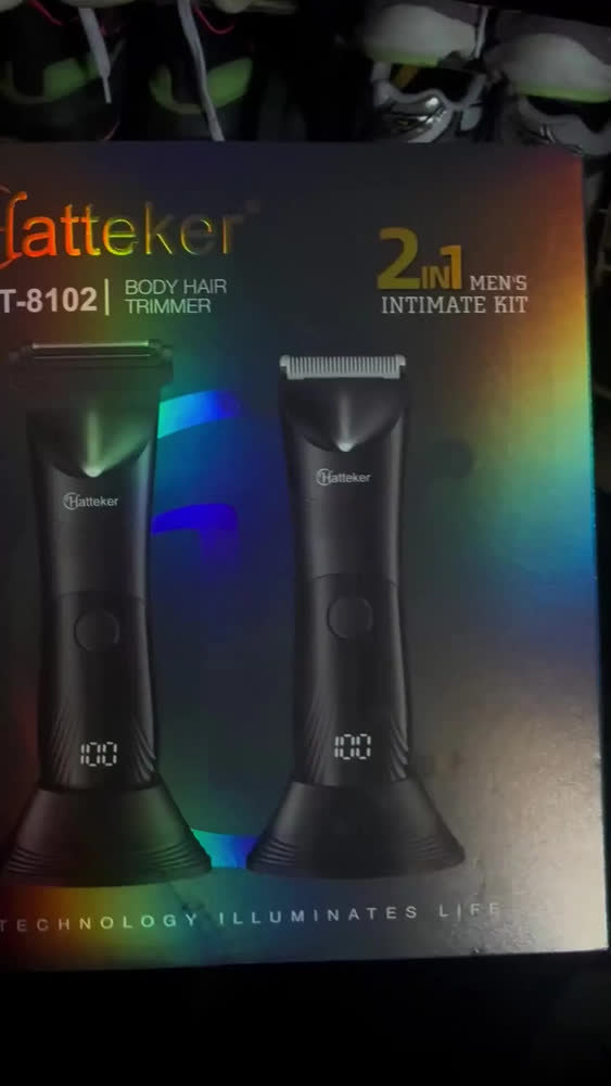 foto de Barbeadores elétricos MUNGQUBE Razor pretos