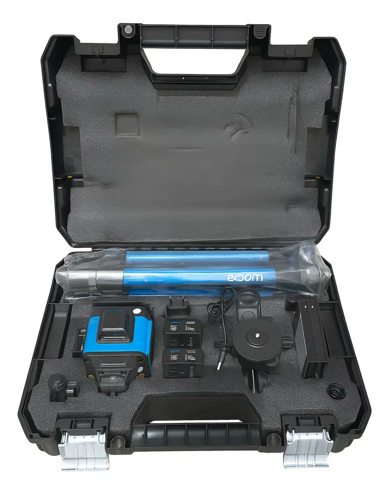 Nível Laser 16 Linhas + Tripé Exbom + Maleta 2 Baterias 360