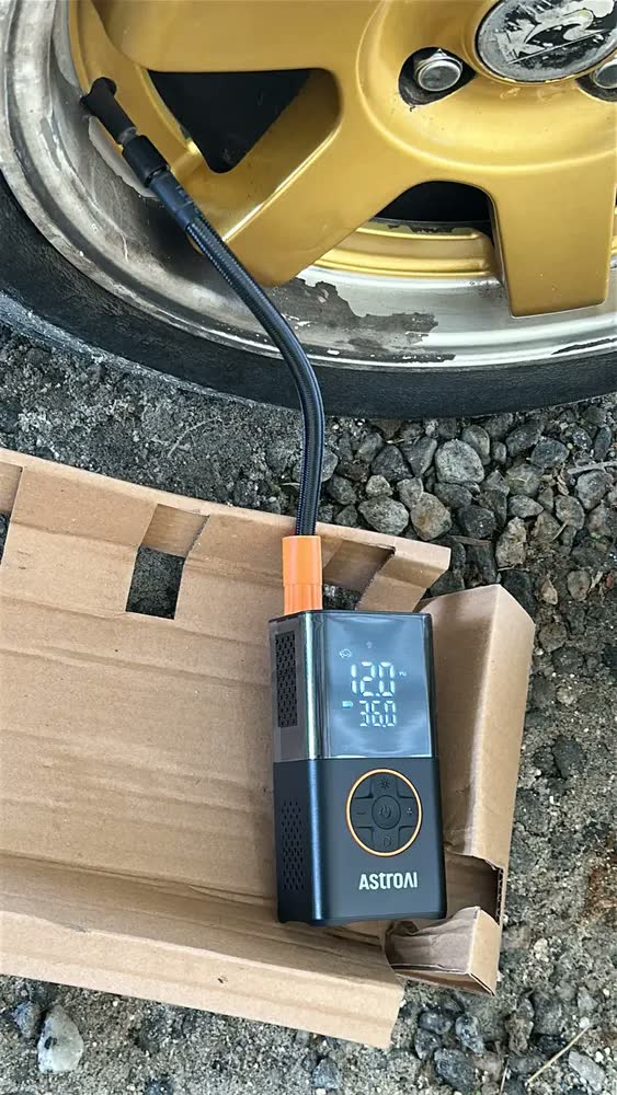 foto de Calibrador Pneu Compressor Ar Multifuncional Car Air Pump Digital 150PSI Com Visor Para Carro Moto Bike AstroAI