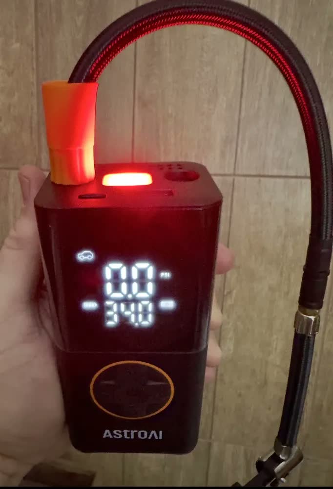 foto de Calibrador Pneu Compressor Ar Multifuncional Car Air Pump Digital 150PSI Com Visor Para Carro Moto Bike AstroAI