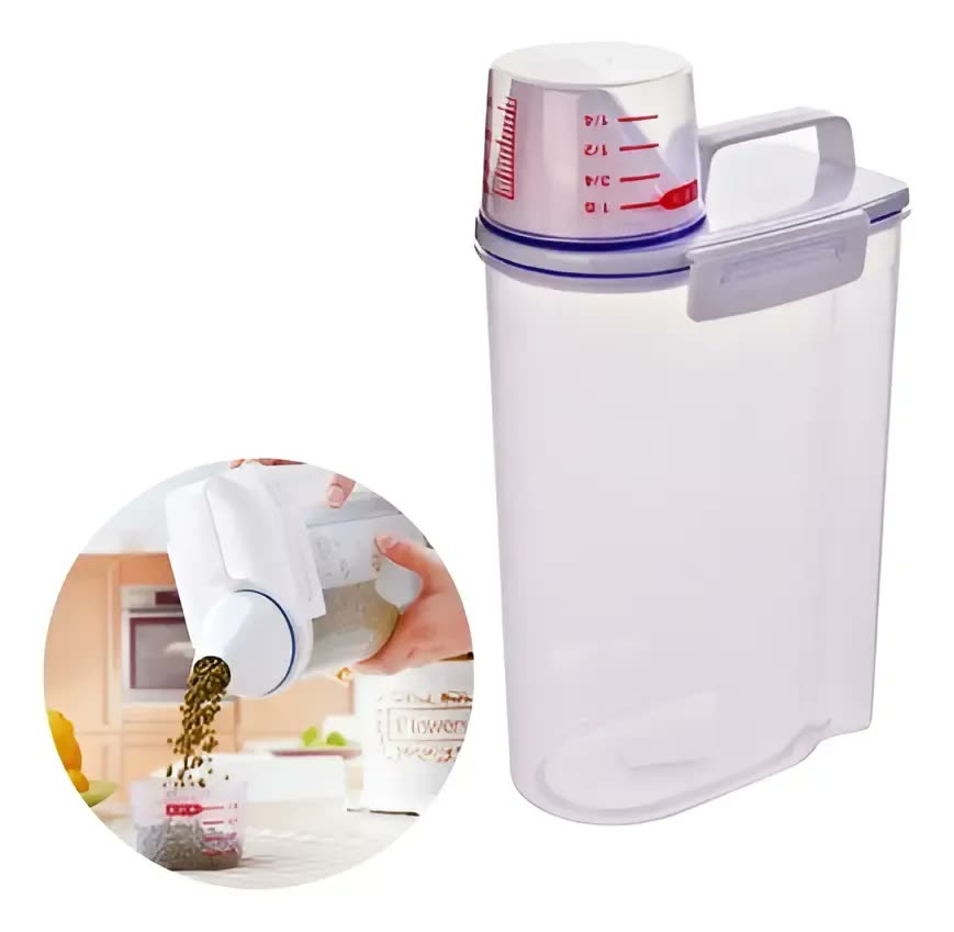 Pote Hermético com Dosador para Sabão Líquido e Alimentos - 2 Litros