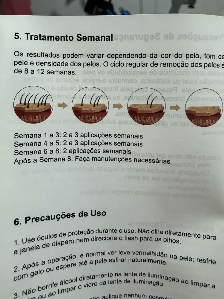 foto de Depilador A Laser De Depilador Luz Pulsada IPL Profissional 9 Níveis De Ajuste, Sensacao Gelo Indolor Depilacao Definitiva, Unissex Para Bivolt Depilacao Laser Dep Portatil, Para Corpo Todo Basike