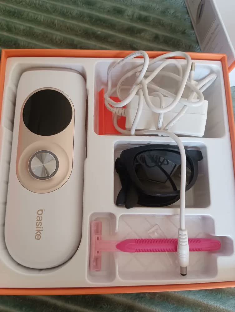 foto de Depilador A Laser De Depilador Luz Pulsada IPL Profissional 9 Níveis De Ajuste, Sensacao Gelo Indolor Depilacao Definitiva, Unissex Para Bivolt Depilacao Laser Dep Portatil, Para Corpo Todo Basike