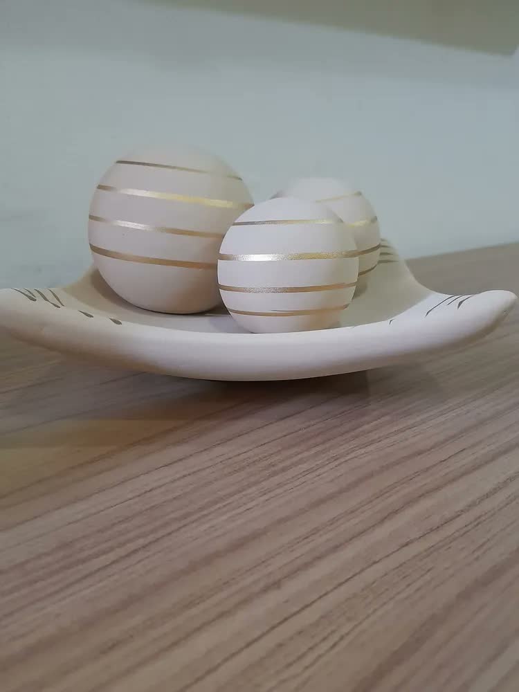 foto de Vaso Grande Decorativo Enfeite Rack Sala Trio De Vasos Luxo Cor Preto Faixa