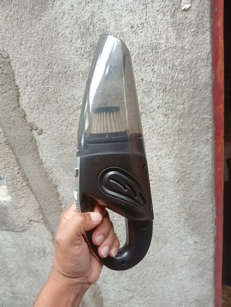 foto de Aspirador De Pó Sem Fio Para Limpeza Carro Portátil Multiuso Preto