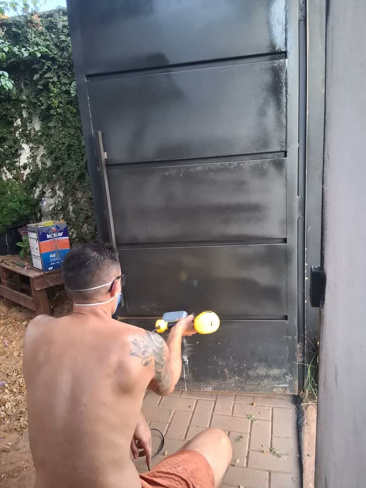 foto de Pistola De Pintura 400w Profissional Elétrica Pulverizadora 800ml Regulações De Spray Prevenção De Refluxo Para Projetos De Renovação Doméstica Colpaq