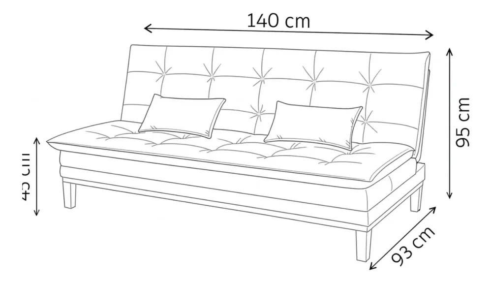 Sofá Cama 140 Marrom Conforto Divino Retrátil Moderno Camurça Pés Madeira Maciça