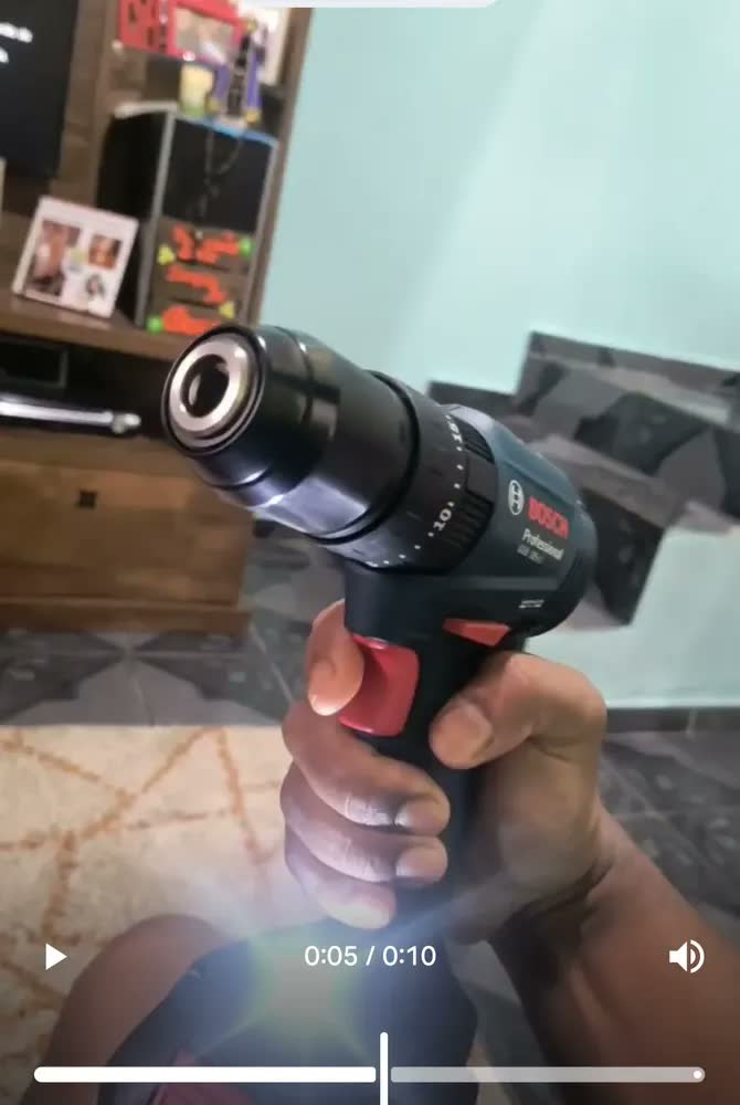 foto de Parafusadeira E Furadeira De Impacto 18v Gsb185 Li Com Trena Azul
