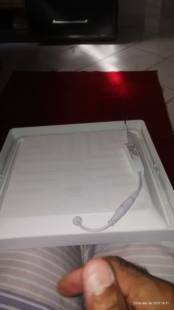 foto de Painel Plafon Sobrepor 18w Quadrado Bivolt 6500k Elgin Led