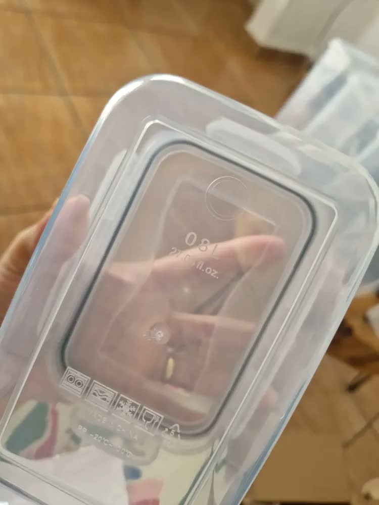 foto de Vie Idéale Kit 16 Potes Herméticos Mantimentos Quadrado Cozinha Tampa Trava