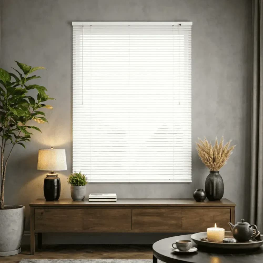 Persiana Cortina Pvc 100x130 Sala Quarto Horizontal Blackout Branco
