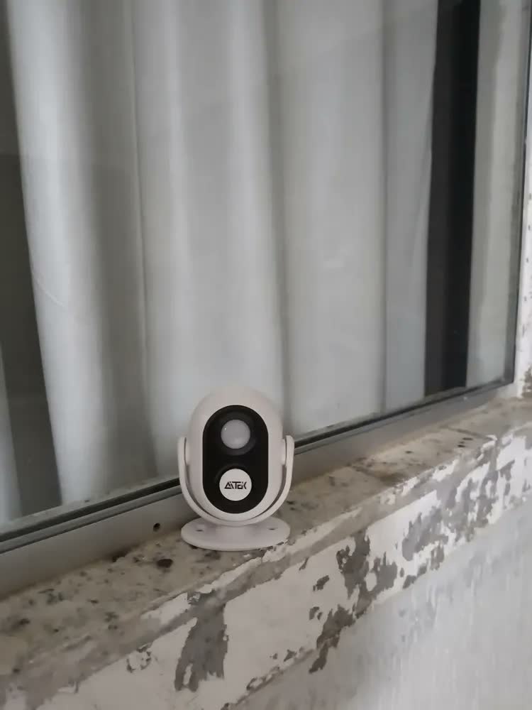 foto de Sensor de Presença Newdragon Sem Fio Com Alarme Sonoro Para Residência e Comércio
