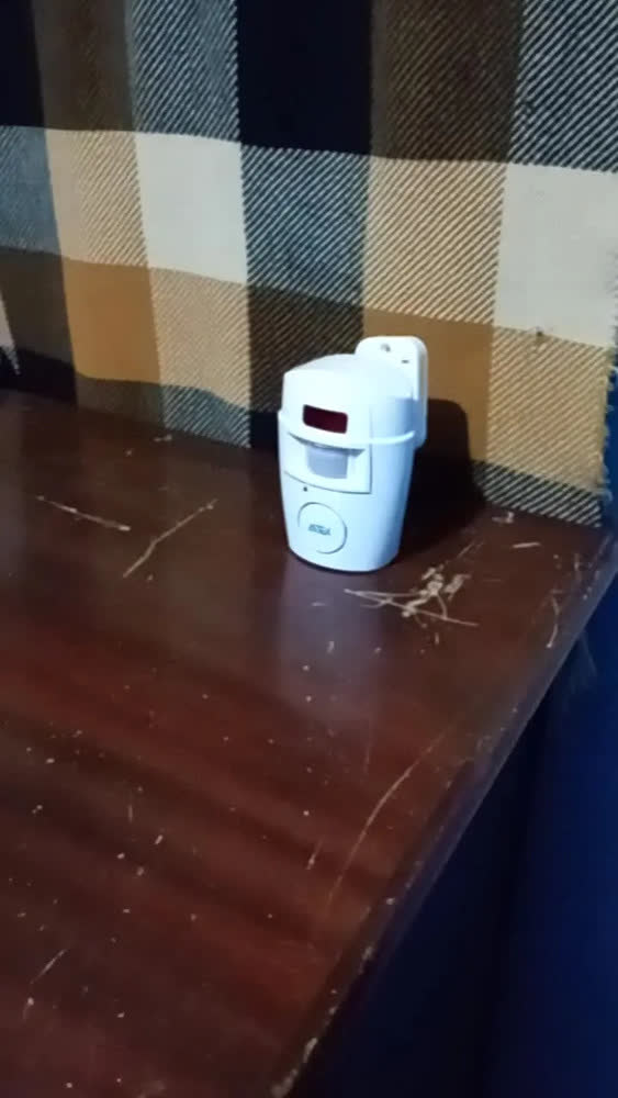 foto de Sensor de Presença Infravermelho Sem Fio Newdragon com Sirene e 2 Controles Remoto