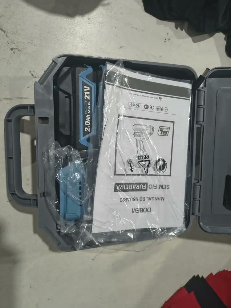 foto de Furadeira Parafusadeira Impacto 3 Em 1 Brushless 13mm Dobevi Azul 127/220v 60hz