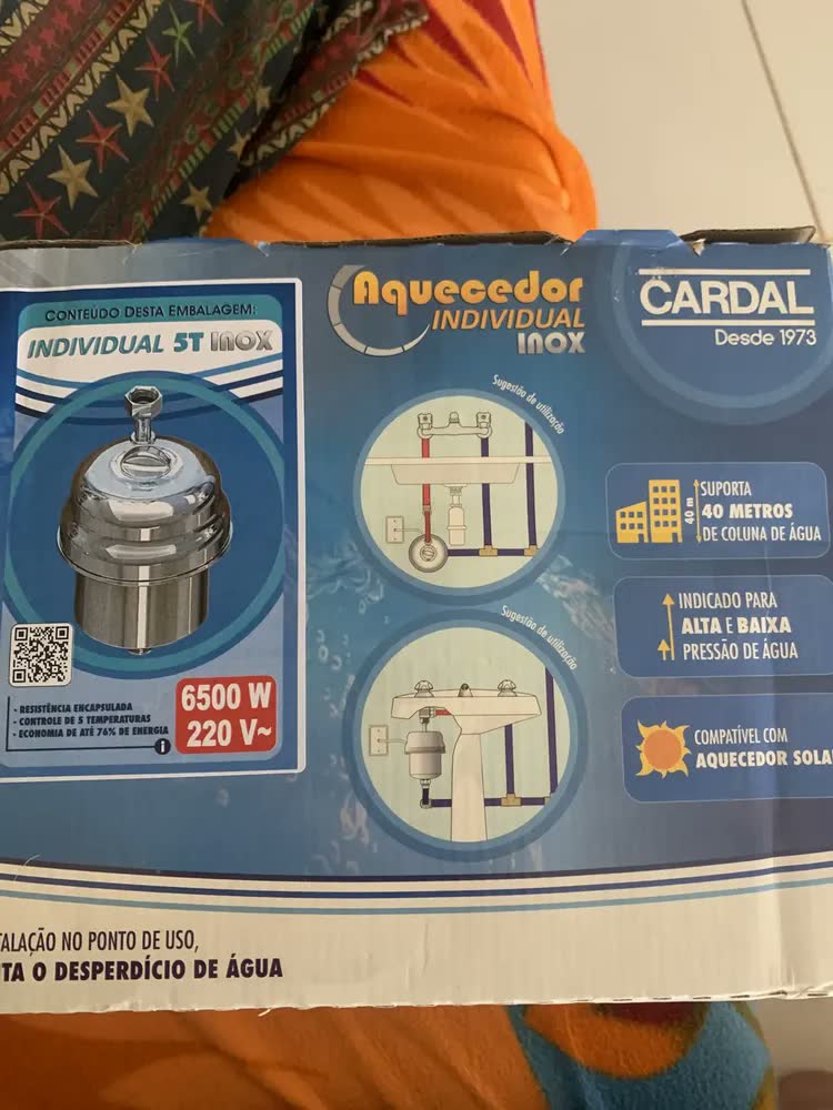 foto de Aquecedor Individual Inox 5t 6,5kw Baixa E Alta Pressão 220v Inox