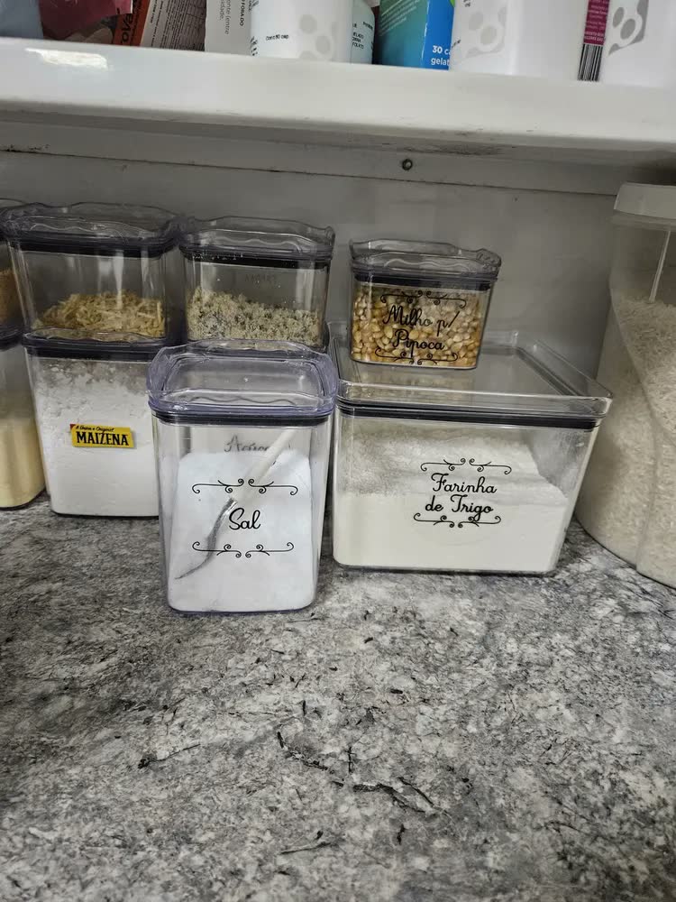 foto de Pote Hermético Lumini 2kg Feijão/arroz Moderno Transparente