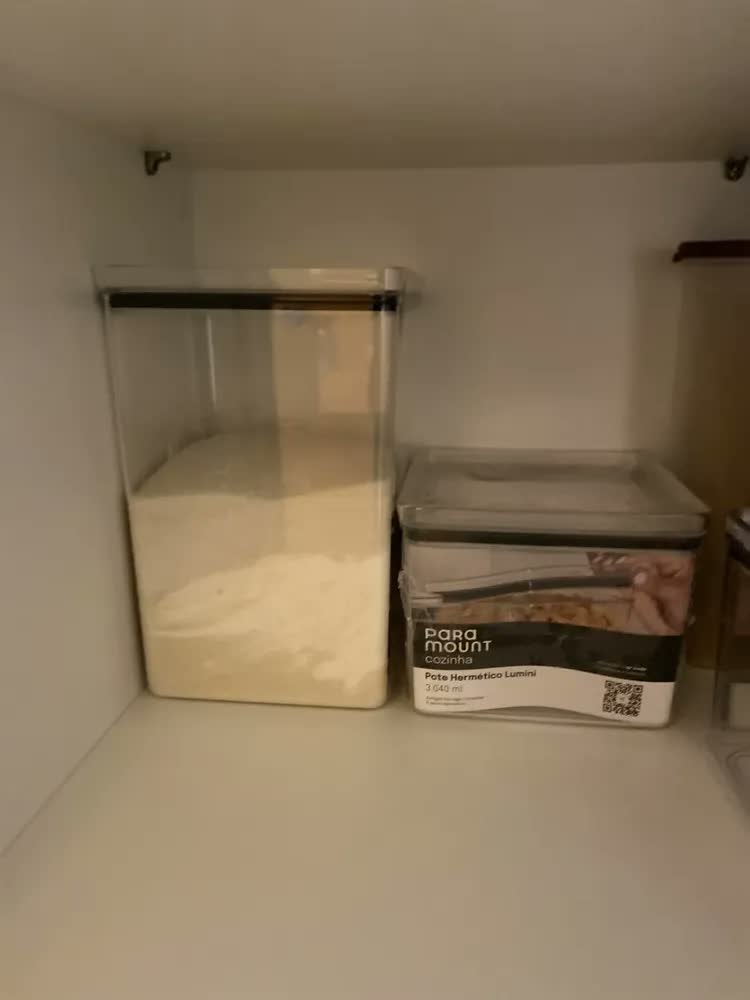 foto de Pote Hermético Lumini 2kg Feijão/arroz Moderno Transparente