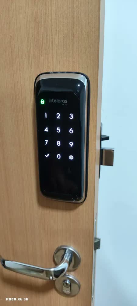 foto de Fechadura Digital De Sobrepor Fr 101 V Preta Intelbras