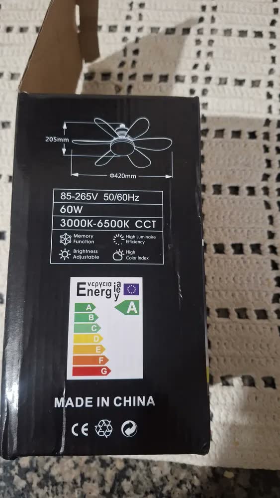 foto de Ventilador Teto Com Lâmpada 60w Silencioso Controle Remoto