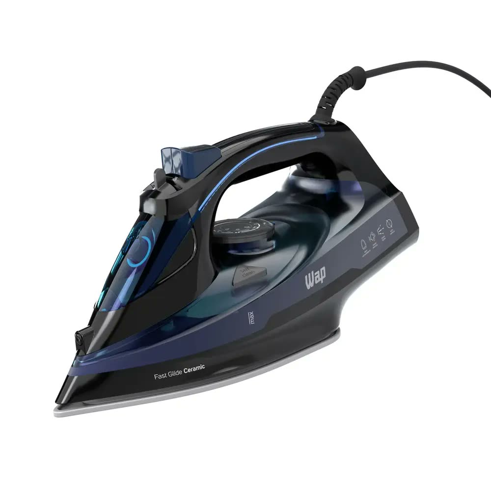 foto de Ferro de Passar WAP FAST PASS WFP02 À Vapor e À Seco Aquece em 15 Segundos Vapor Vertical Base Fast Glide Ceramic 127V