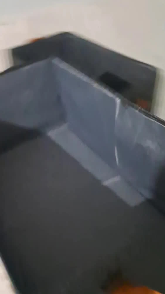 foto de Kit 4 Caixas Cesto Organizadora Grande Dobrável Guarda Roupa Gaveta Mesas Banheiro Cor Cinza