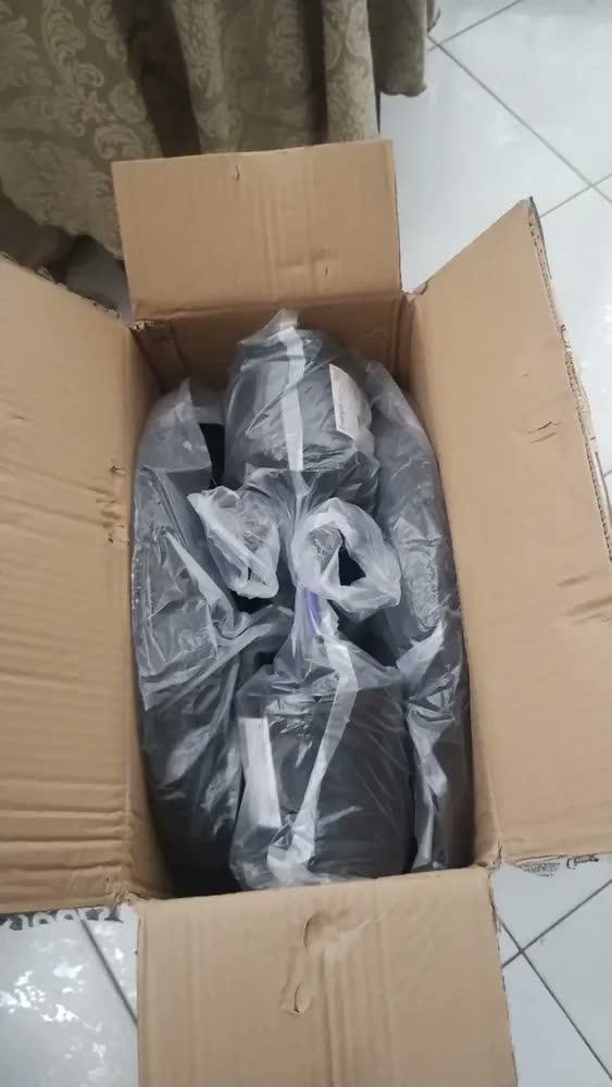 foto de Ventilador Coluna Pedestal 45w 3 Pás Torre Ajustável 130cm Preto Kit Com 2