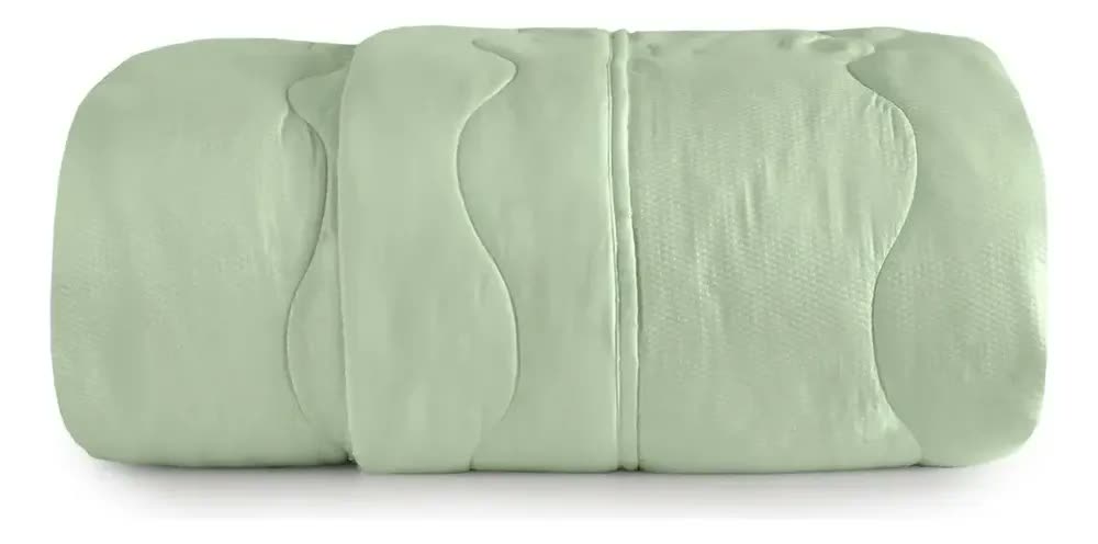 Edredom Altenburg Verano Casal Diseño Lisa Color Verde De 2.1m X 2.4m