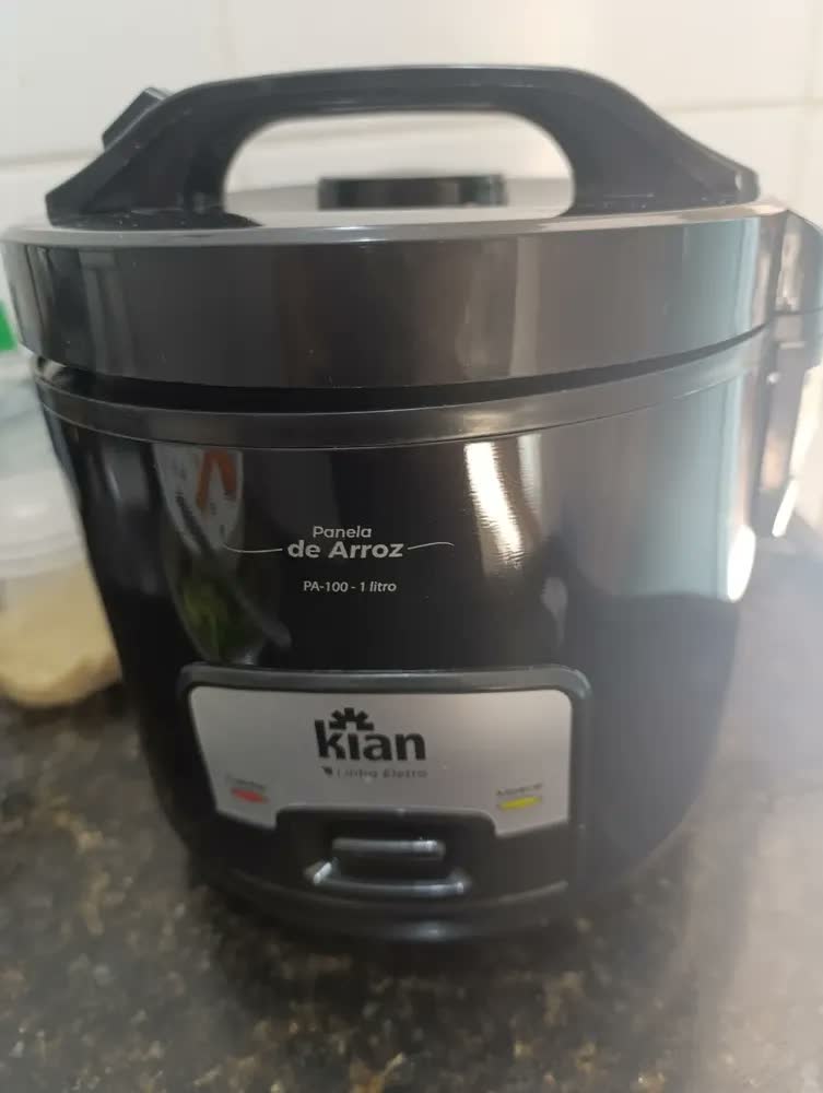 foto de Panela De Arroz Elétrica Inox 5 Xícaras 400w Kian Preto 60