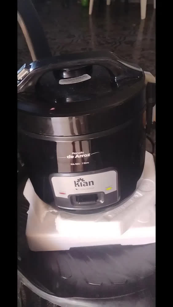 foto de Panela De Arroz Elétrica Inox 5 Xícaras 400w Kian Preto 60