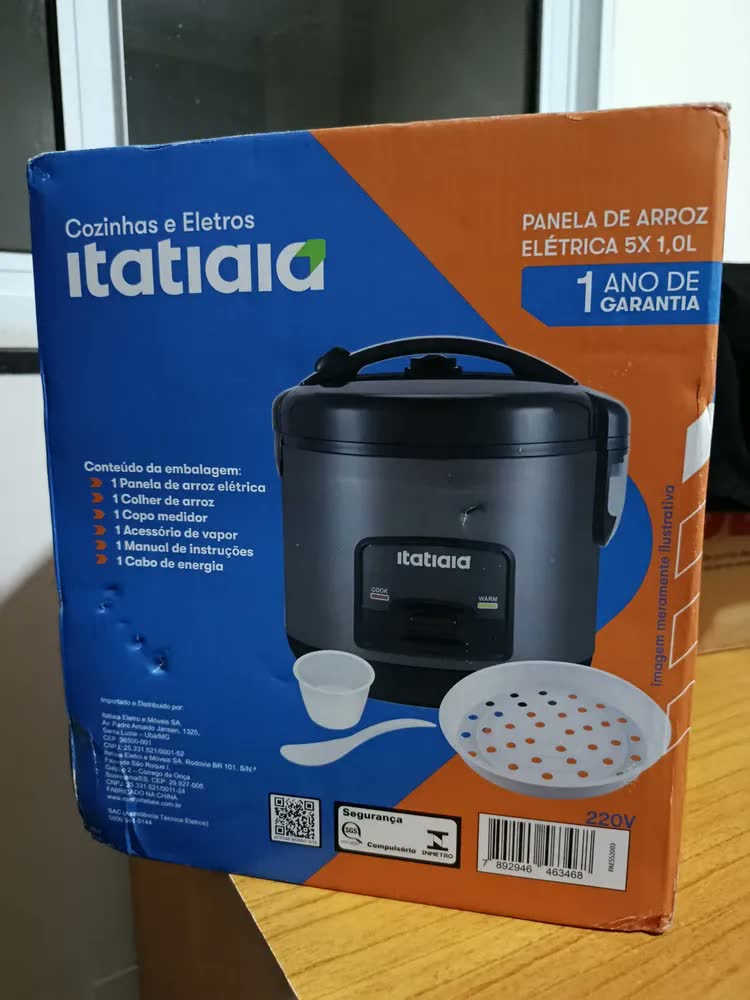 foto de Panela de Arroz Elétrica Itatiaia de 1 L para 5 Xícaras