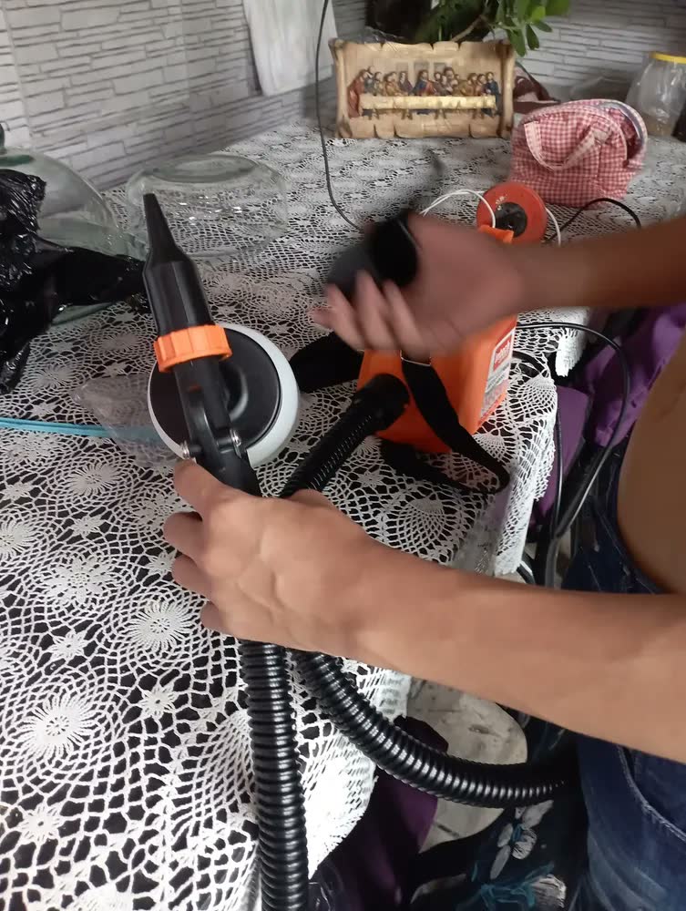 foto de Pistola Pulverizadora Para Pintura Elétrica Intech Laranja