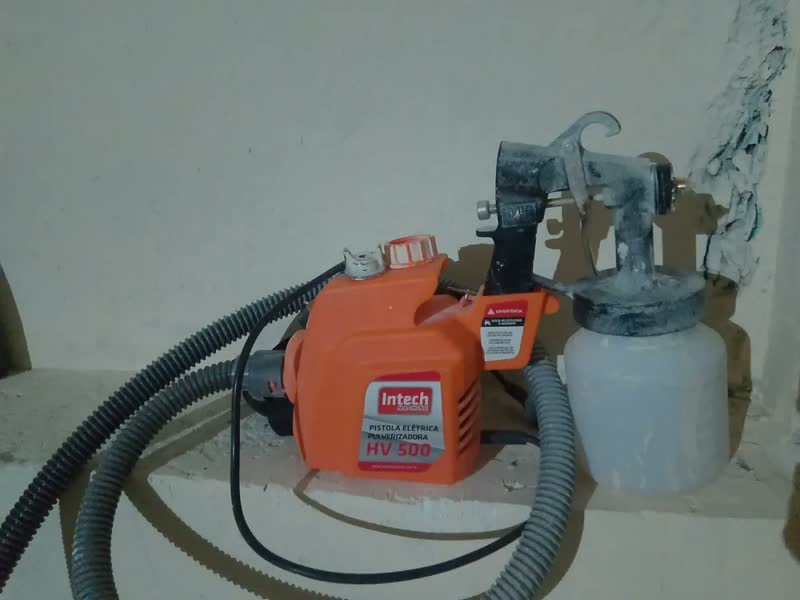 foto de Pistola Pulverizadora Para Pintura Elétrica Intech Laranja
