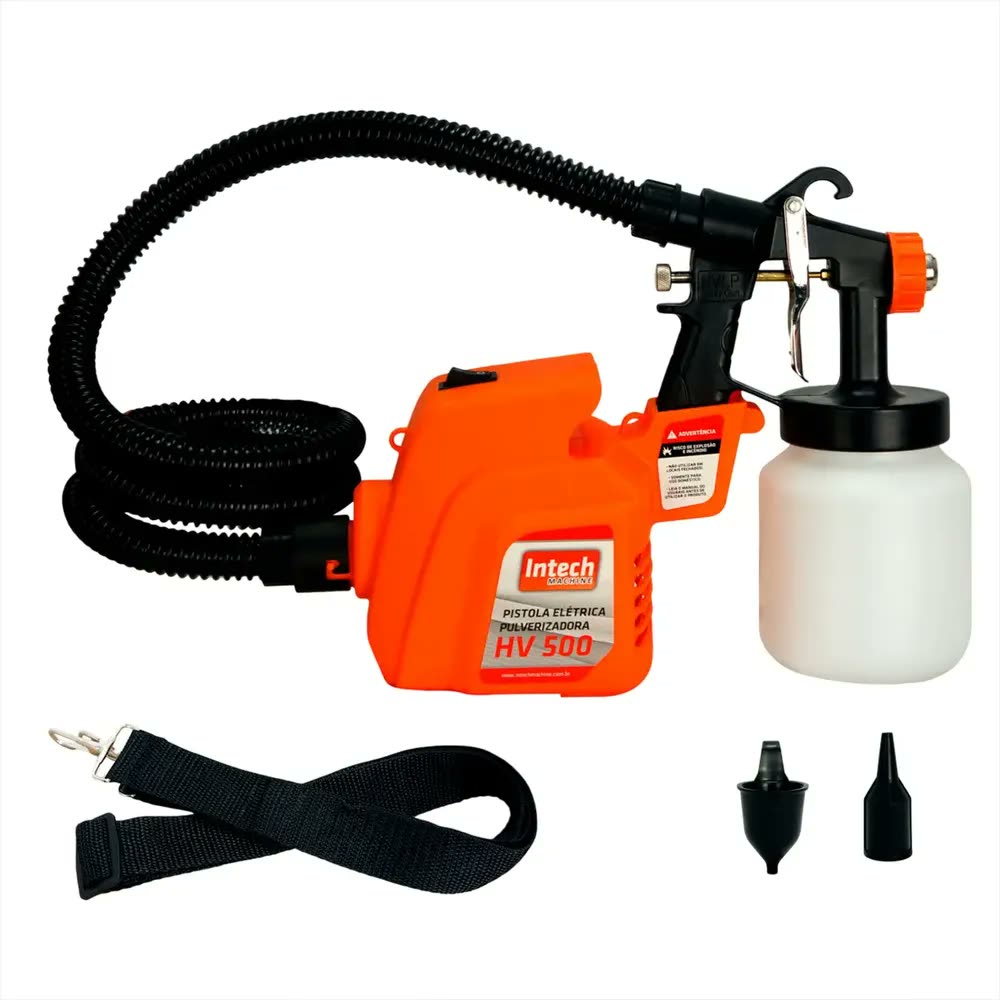 foto de Pistola Pulverizadora Para Pintura Elétrica Intech Laranja