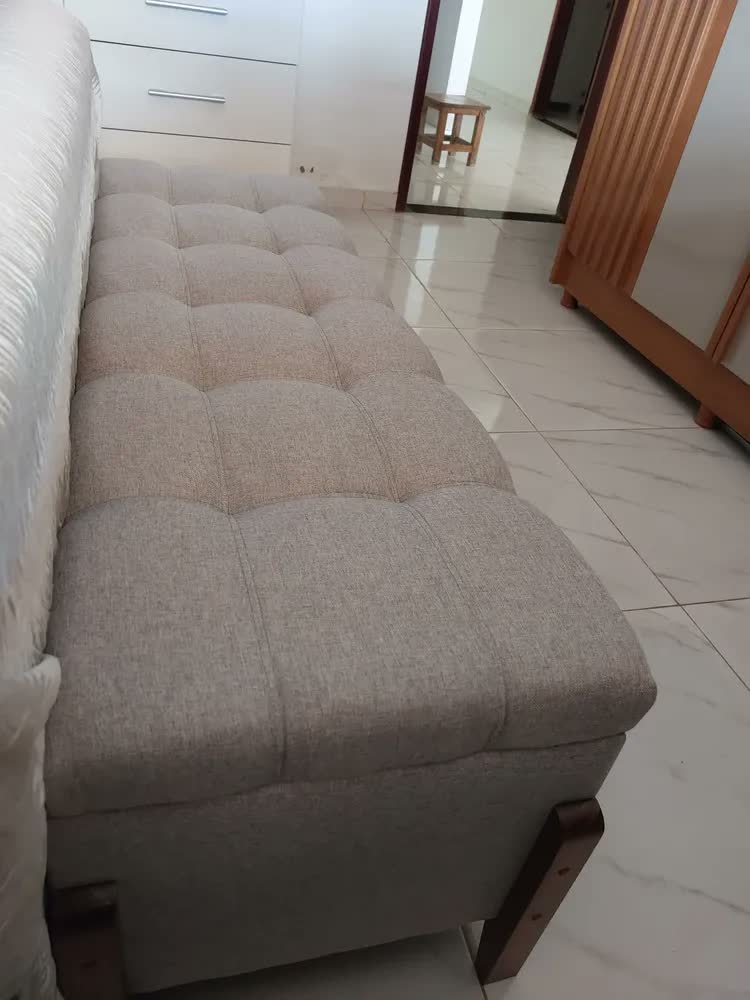 foto de 1 Sapateira Caixa Organizadora Organizador Viena 135cm Casal Cor Cinza