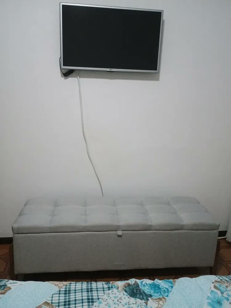 foto de 1 Sapateira Caixa Organizadora Organizador Viena 135cm Casal Cor Cinza