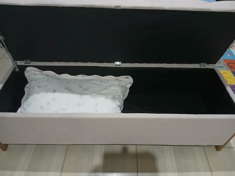 foto de 1 Sapateira Caixa Organizadora Organizador Viena 135cm Casal Cor Cinza