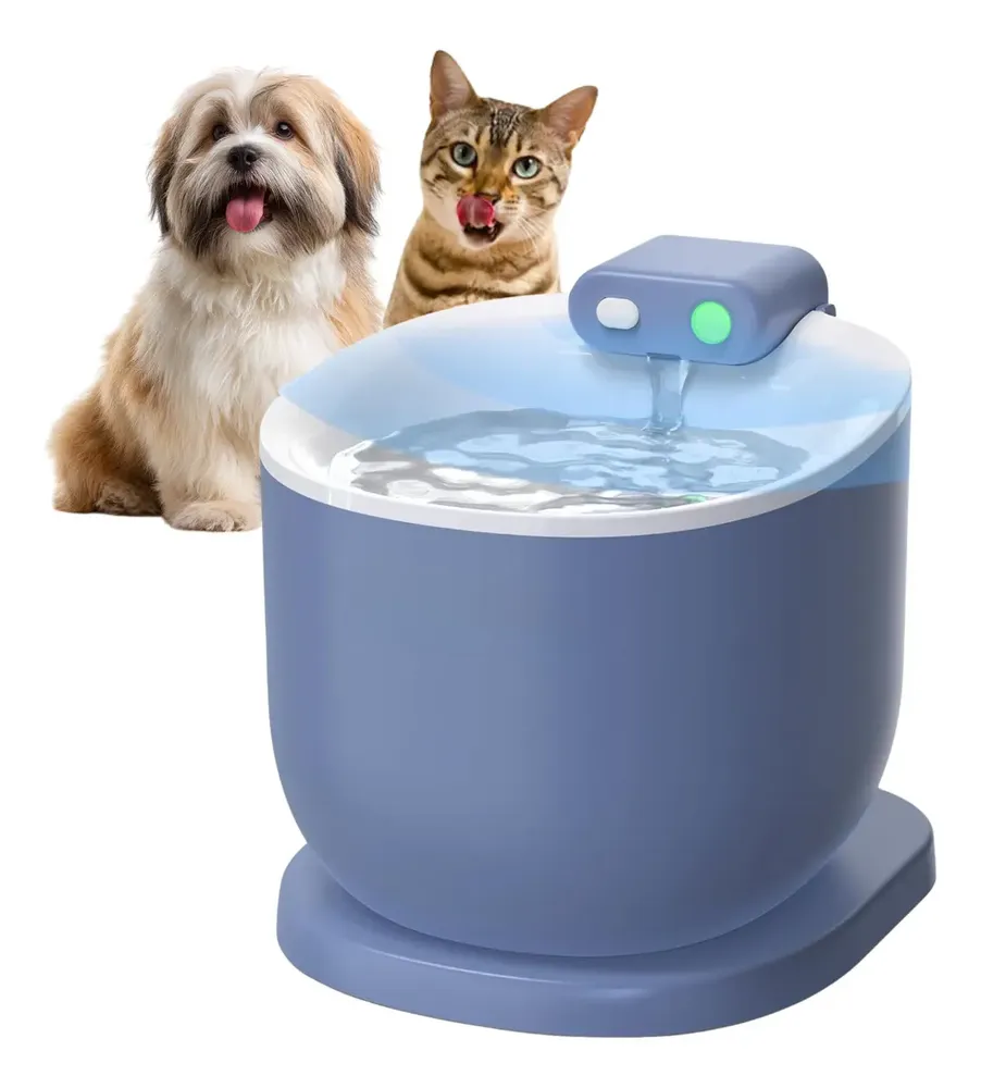 Bebedouro Inteligente Automático Azul Sensor 2,5l Para Gatos Azul