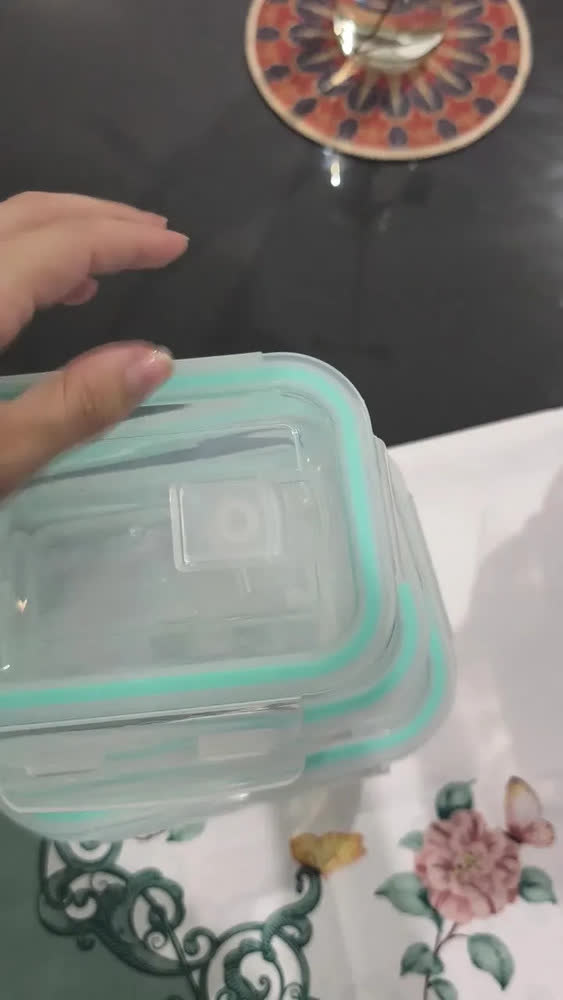 foto de Kit 4 Potes Herméticos de Vidro Dapon Transparentes para Marmita Geladeira e Micro-ondas