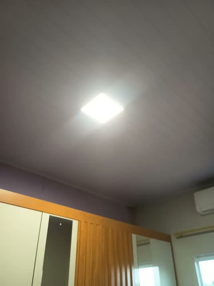 foto de Painel Plafon Led Embutir 24w 29 X 29cm Quadrado Bivolt 4100k Branco Neutro Branco Morno 110v 220v Bivolt 1920 Lumens Teto Escritório Sala Quarto 25w Gesso Forro X2w 127/220v