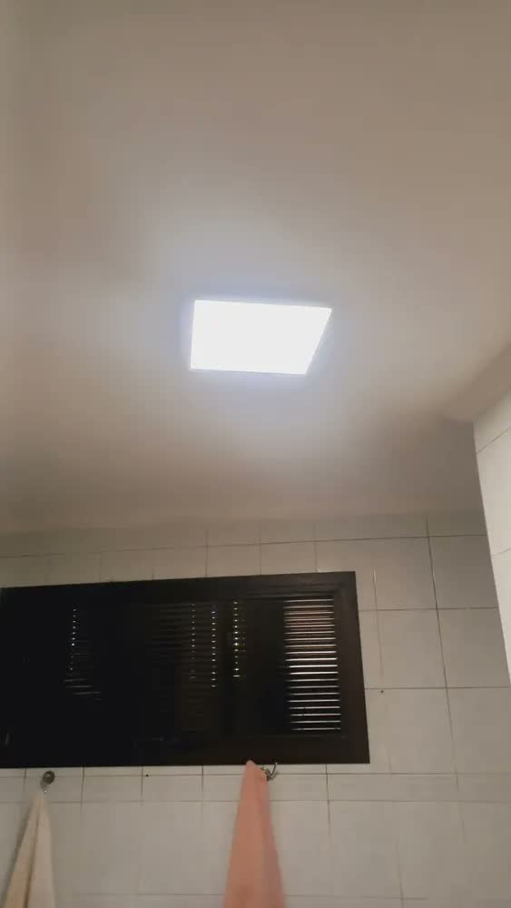 foto de Painel Plafon Led Embutir 24w 29 X 29cm Quadrado Bivolt 4100k Branco Neutro Branco Morno 110v 220v Bivolt 1920 Lumens Teto Escritório Sala Quarto 25w Gesso Forro X2w 127/220v