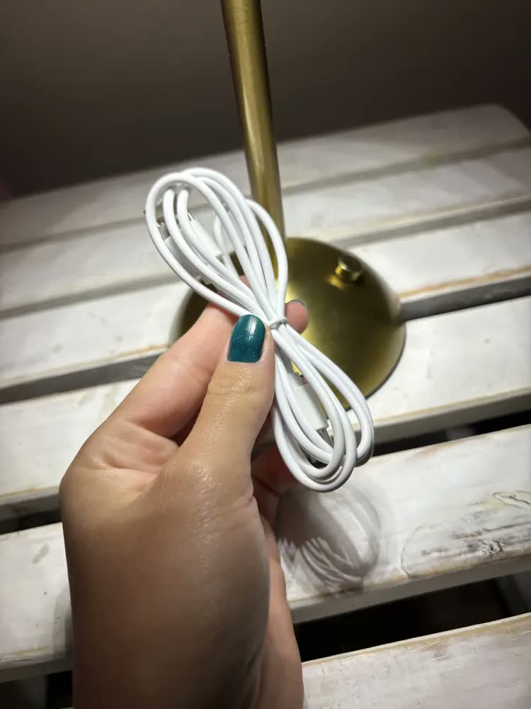 foto de Luminária Mesa Abajur Led Touch Recarregável Usb Barra Led Sensor Sem Fio 3 Cor Rosa Yesop